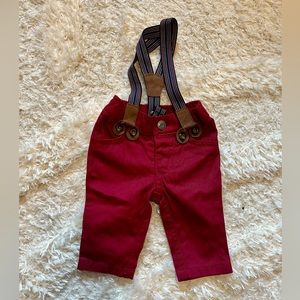Baby Dress Pants and Suspenders - Newborn